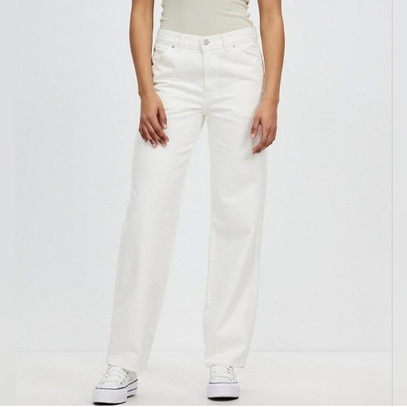 Levi's Cargo Dad * Utility Straight Denim Jeans Ecru - Picture 6 of 16